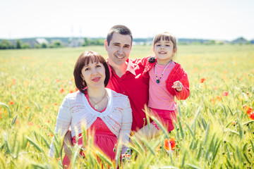 Fototapeta premium father and little daughter