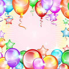 Festive background, balloons