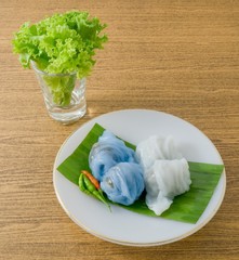 Thai Steamed Rice Skin Dumpling with Minced Pork