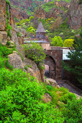 Fototapeta na wymiar The temple GEGHARD monastery (Armenia)