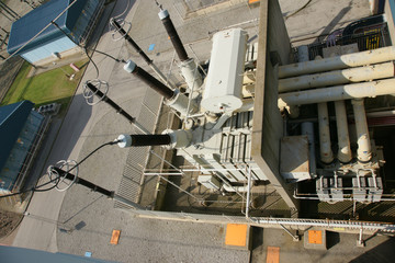 electrical power station transfomer