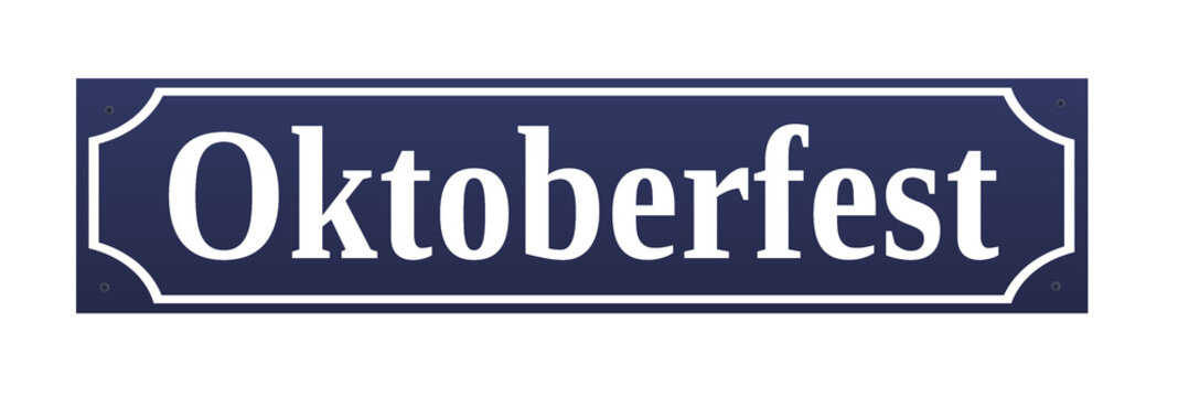 Oktoberfest Marienplatz Viktualienmarkt Straßenschild München