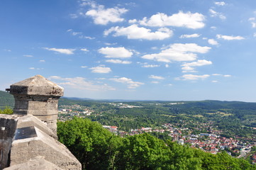 Blick vom Bismarckturm auf Suhl