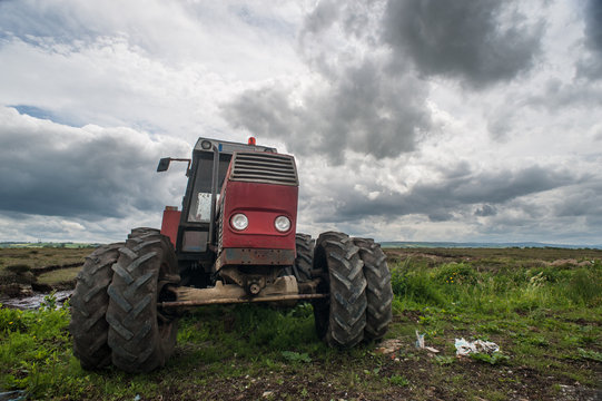 old Tractor rural Ireland Landscape