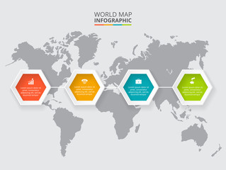 Fototapeta premium Elementy sześciokątne wektorowe dla plansza.