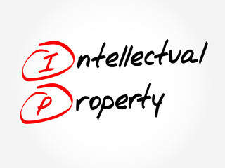 IP - Intellectual Property, acronym business concept