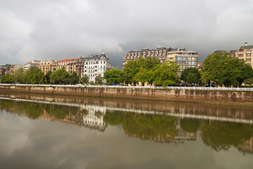 Fototapeta premium River in San Sebastian or Donostia.