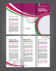 Magazine, flyer, brochure and cover layout design print template, vector booklet Illustration