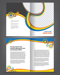 Magazine, flyer, brochure and cover layout design print template, vector booklet Illustration