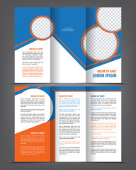Magazine, flyer, brochure and cover layout design print template, vector booklet Illustration - obrazy, fototapety, plakaty
