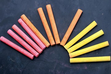 Colorful chalk