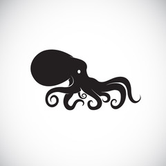 Vector image of an octopus on white background.