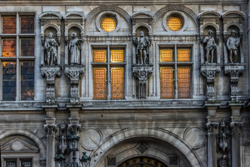 Hotel-de-Ville (City Hall) in Paris - administration building.
