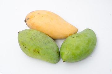 fruits isolated on white