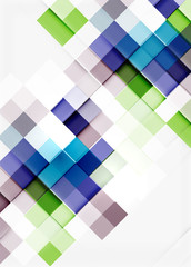 Square shape mosaic pattern design. Universal modern composition