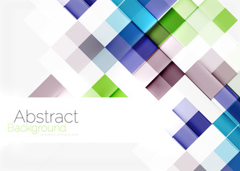 Square shape mosaic pattern design. Universal modern composition