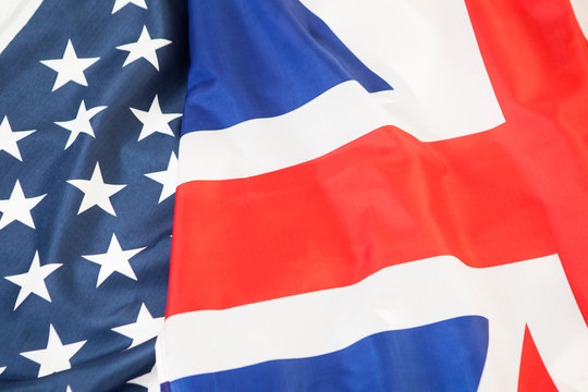 national flag of the United Kingdom UK and USA