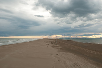 Delta Ebro Sand sea river
