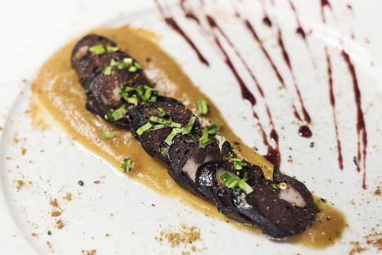 morcela traditional portuguese blood sausage