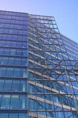 Fototapeta na wymiar Glass facade of modern office building