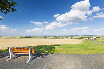 Bench And Summer Landscape, Germany