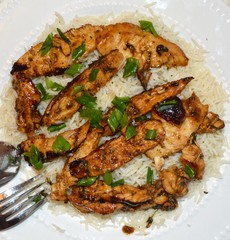 Chicken and rice cusine