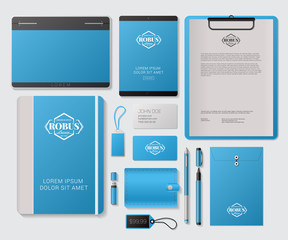 Vector Corporate Identity Template Design with Logotype