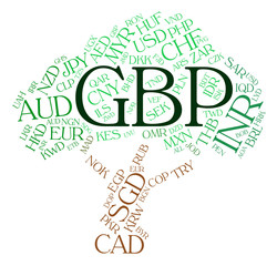 Gbp Currency Indicates Great British Pound And Coinage