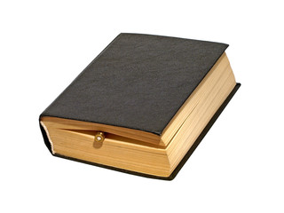  Detective novele book isolated on white background.