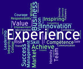 Experience Words Indicates Know How And Competence