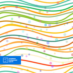 Abstract Striped Seamless Pattern. Vector