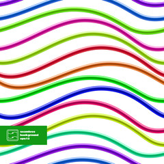 Colorful Seamless Cords. Vector