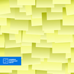 Paper Notes. Seamless Background. Vector