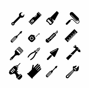 Tools icons set