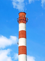 High smoking chimney.