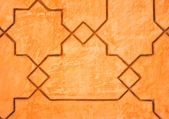 Decoración geométrica de la Alhambra de Granada, España, arte hispanomusulmán
