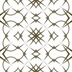 Naklejka premium Pattern. Regular black and white curtain pattern aligned in eggs. Halftone rich pattern illustration. Abstract fractal black and white background