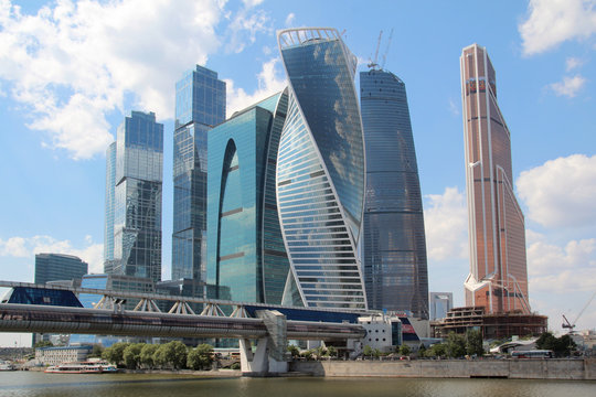 Moscow City business center, Russia 