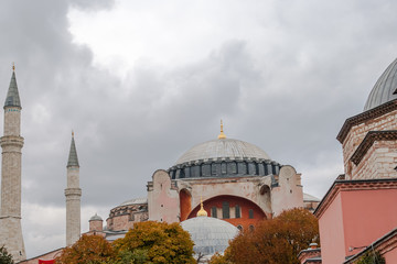 Fototapeta na wymiar View on The Blue Mosque, (Sultanahmet Camii), Istanbul