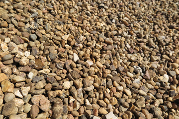 Background made from closeup of a pile of  gravel