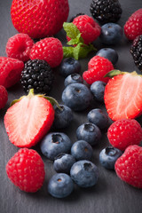Mixed berry fruits
