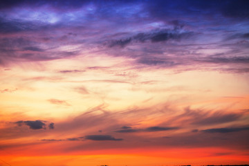 Sunset dramatic sky clouds