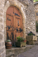 sévérac le chateau ville mediévale, porte