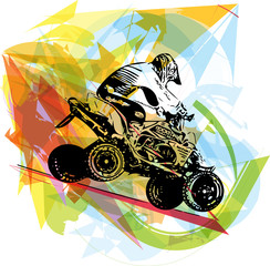 Quad bike illustration