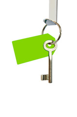 Schlüssel und Schlüsselanhänger grün