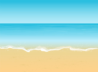 Fototapeta na wymiar summer beach vacation concept background.