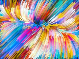 Selbstklebende Fototapeten Unfolding of Color Vortex © agsandrew