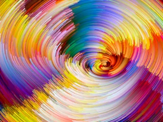 Abwaschbare Fototapete Vibrant Color Vortex © agsandrew