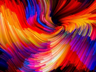 Gordijnen Color Vortex Background © agsandrew