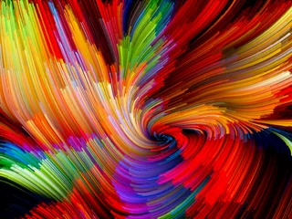 Abwaschbare Fototapete Color Vortex Background © agsandrew